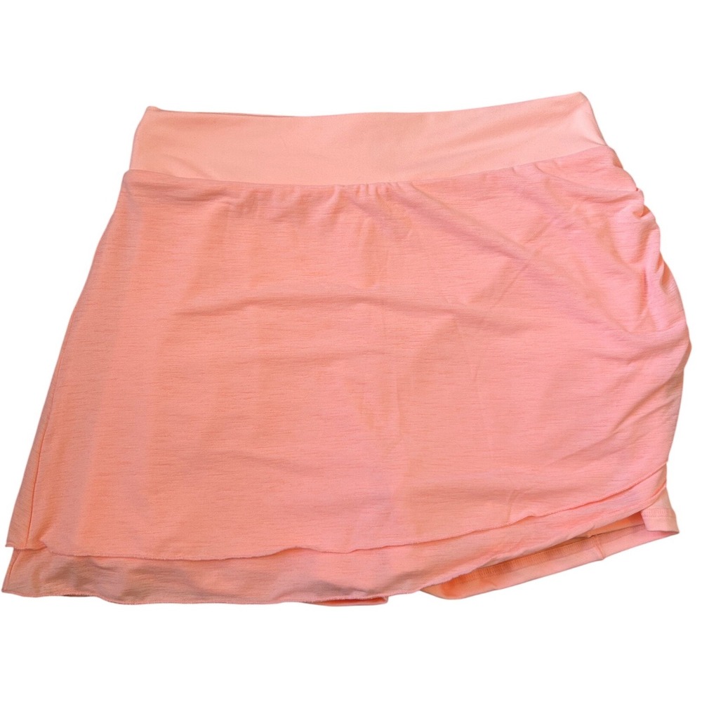 FP Movement Free People Women Peach Ruched Asymmetrical Athletic‎ Skort Size M